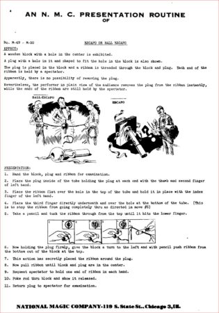 N.M.C. Instruction Sheets (Vols: 1-3) by Jim Sherman, National Magic Company