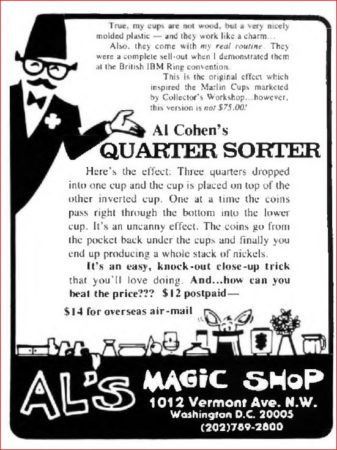 al-cohen-quarter-sorter-ad-magical-arts-journal-1986-08