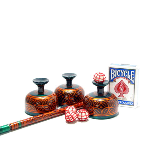 Indian Style Cups, Balls and Wand by D.A. Tayade