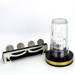 Visible Coins in Glass by Abbotts, Jack Hughes