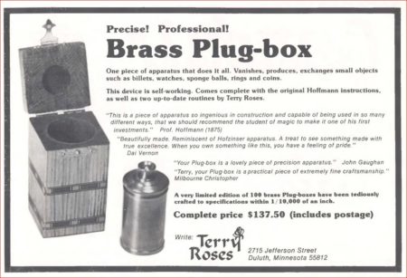 Brass Plug-box (1 of 100) by Terry Roses
