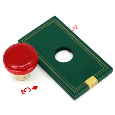 Card Through Cork (Cork Penetration) by Eddy Taytelbaum