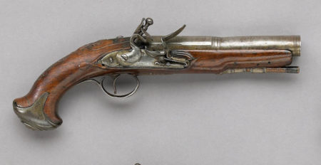 FlintLock-Tromplon-Frontloader-Pistol-1700s-1800s