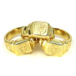 18k Gold Plated Linking Finger Rings (Second Run) by David Regal