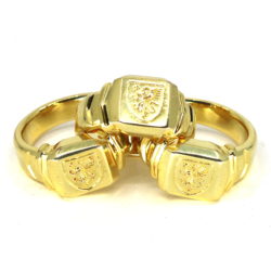 18k Gold Plated Linking Finger Rings (Second Run) by David Regal