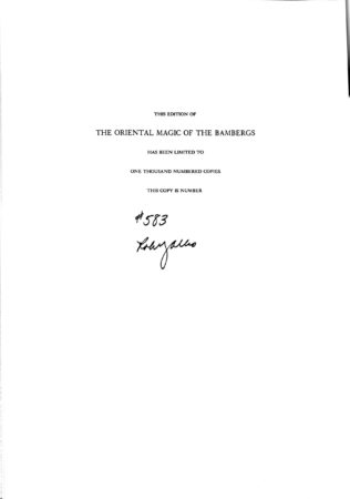 Albo 01 - The Oriental Magic of The Bambergs by Robert J. Albo, Eric C. Lewis, David Bamberg