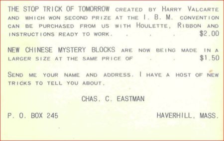 val-evans-stop-trick-ad-charles-eastman-1934