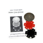 Replica Morgan Triple Split Poker Chip Sticker by John Jurney