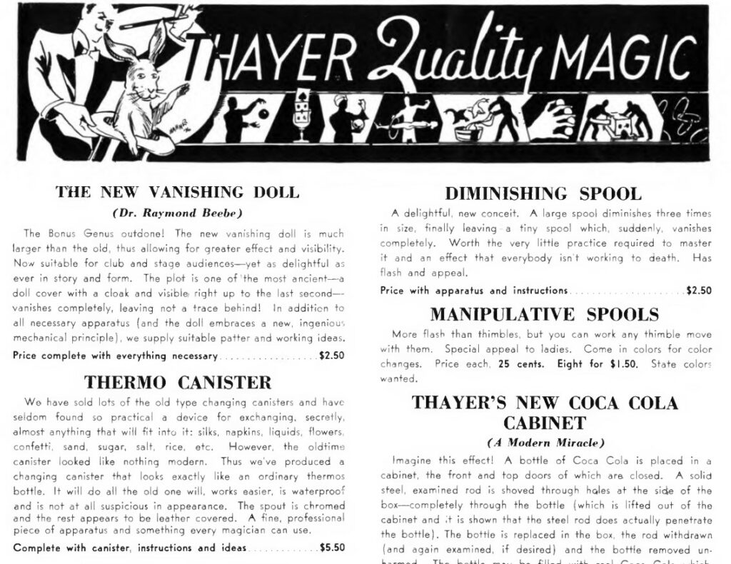 Thermo Canister by Thayer Quality Magic